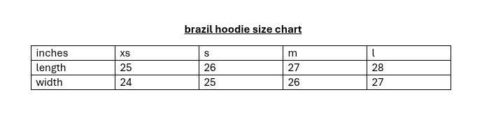 BRAZIL HOODIE - BLACK