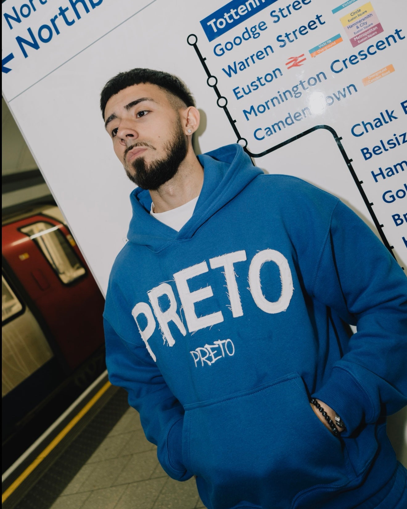 PRETO HOODIE - BLUE
