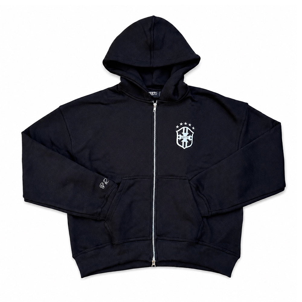 BRAZIL ZIP-UP - BLACK