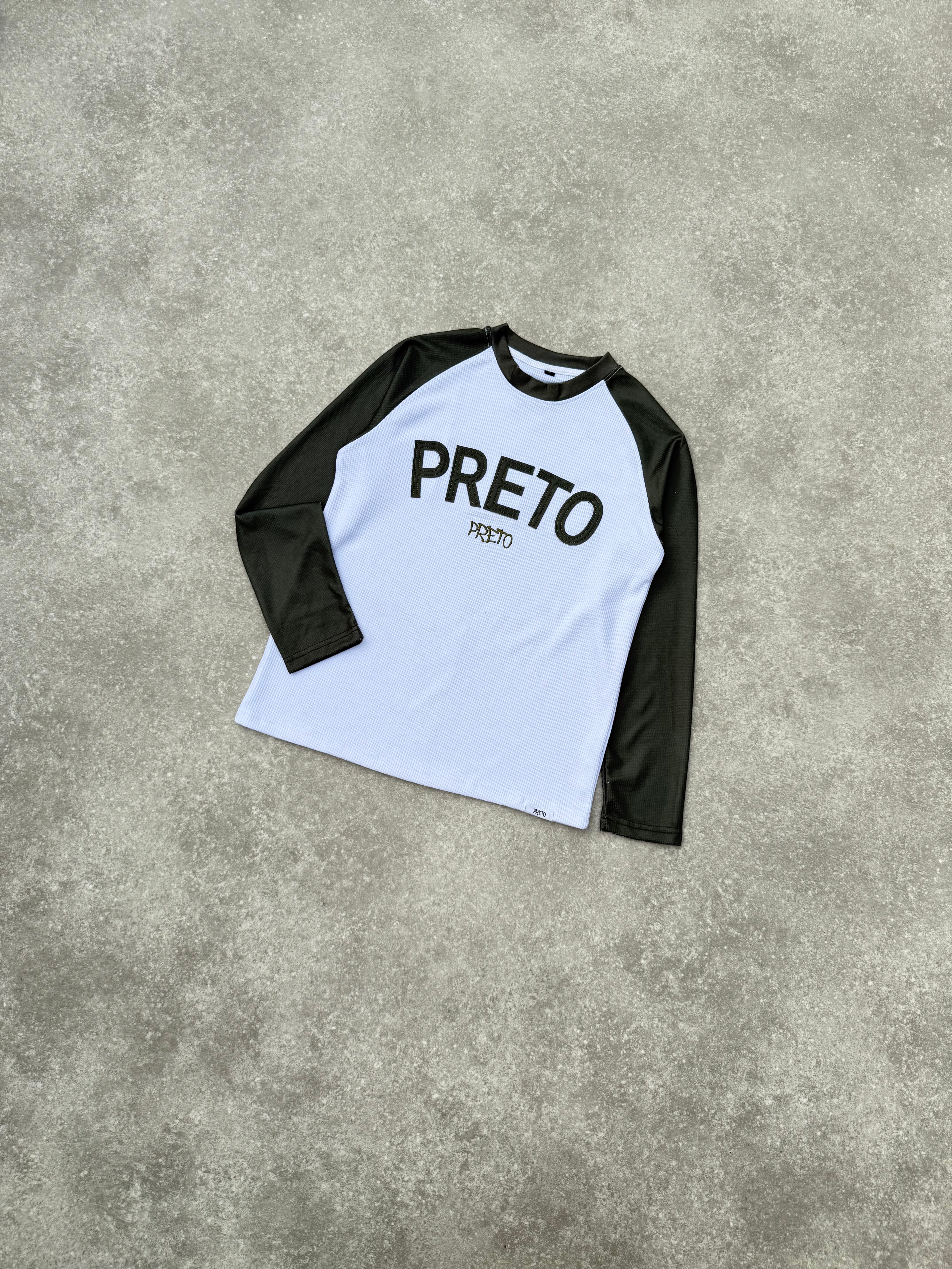 PRETO WAFFLE LONG SLEEVE - OLIVE
