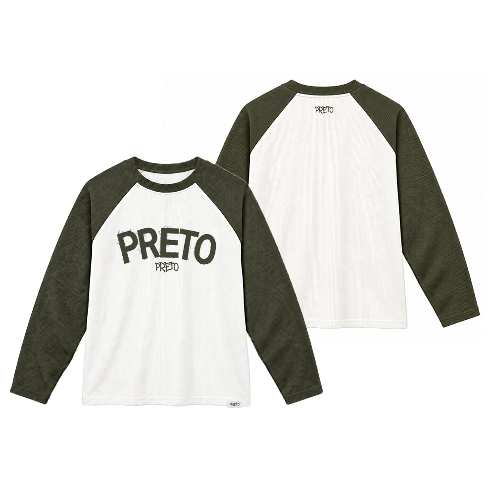 PRETO WAFFLE LONG SLEEVE - OLIVE
